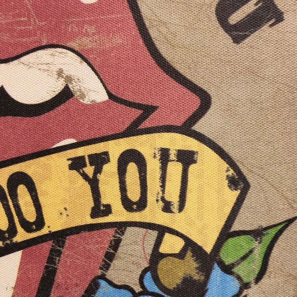 Rolling Stones - Tattoo You - 11” x 14” Tattered Faded Look Canvas Wall Art - Picture 4 of 7